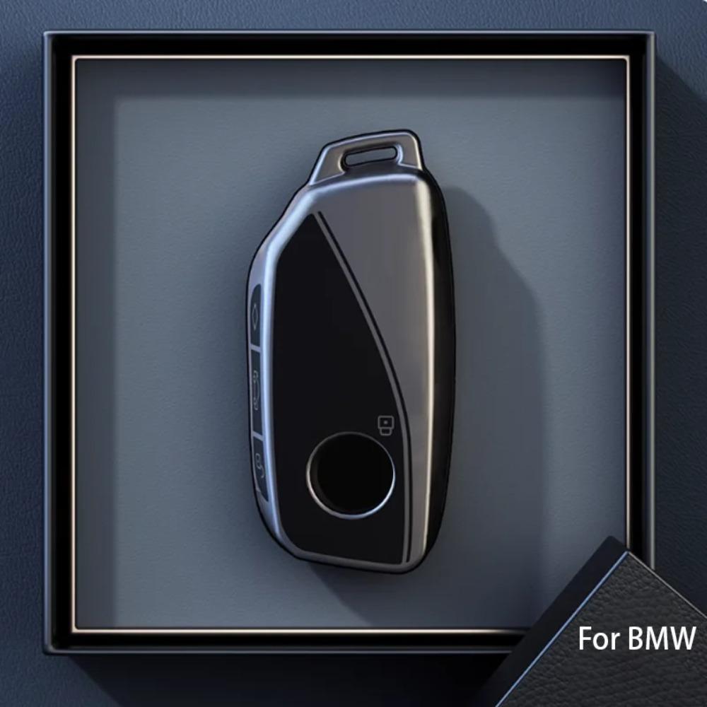 Titanium Grijs voor BMW I7 X7 G07 LCI IX I20 X1 U11 7 Serie G70 G09 XM U06 G81 M3 Auto Sleutelhoes Cover Fob Tas Sleutelhanger Accessoires