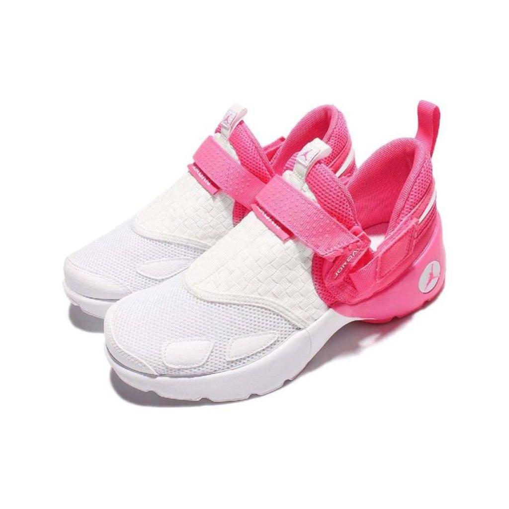 Jordan Trunner Retro Shock Absorbing Non-Slip Durable Low Top Basketball Shoes Kids sneakers White Pink 897994-609