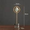 Creative Golden Metal Eyes Magnifying Glass Crafts Ornaments Crystal Glass Base Transparent Fun Desktop Modern Home Decoration
