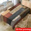 Tischdecke 1 Stück, 2D flach, retro Holzmaserung Design Tischdecke | Moderne Kunst, Polyester Materialxzj