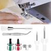 7 Piece Sewing Machine Cleaning Kit Include Tweezers Double Ended- Brush Needle Board Screwdriver
