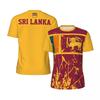 Sri Lanka Flagge Grafik Herren Fußballtrikot Mode Nationales Emblem 3D Gedrucktes Sport-T-Shirt Lässige Übergroße Atmungsaktive T-Shirts