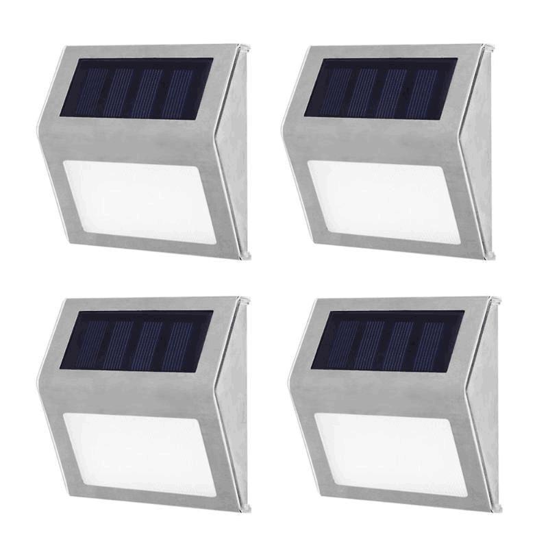 1-4pcs LEDs Solar Light Motion Sensor Outdoor Garden Light Decoration Fence Stair Pathway Yard Security Solar LED Lamp Lighting