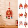 Flocking Chinese New Year Decoration Spring Festival Pendants  Door Window Wall Decor
