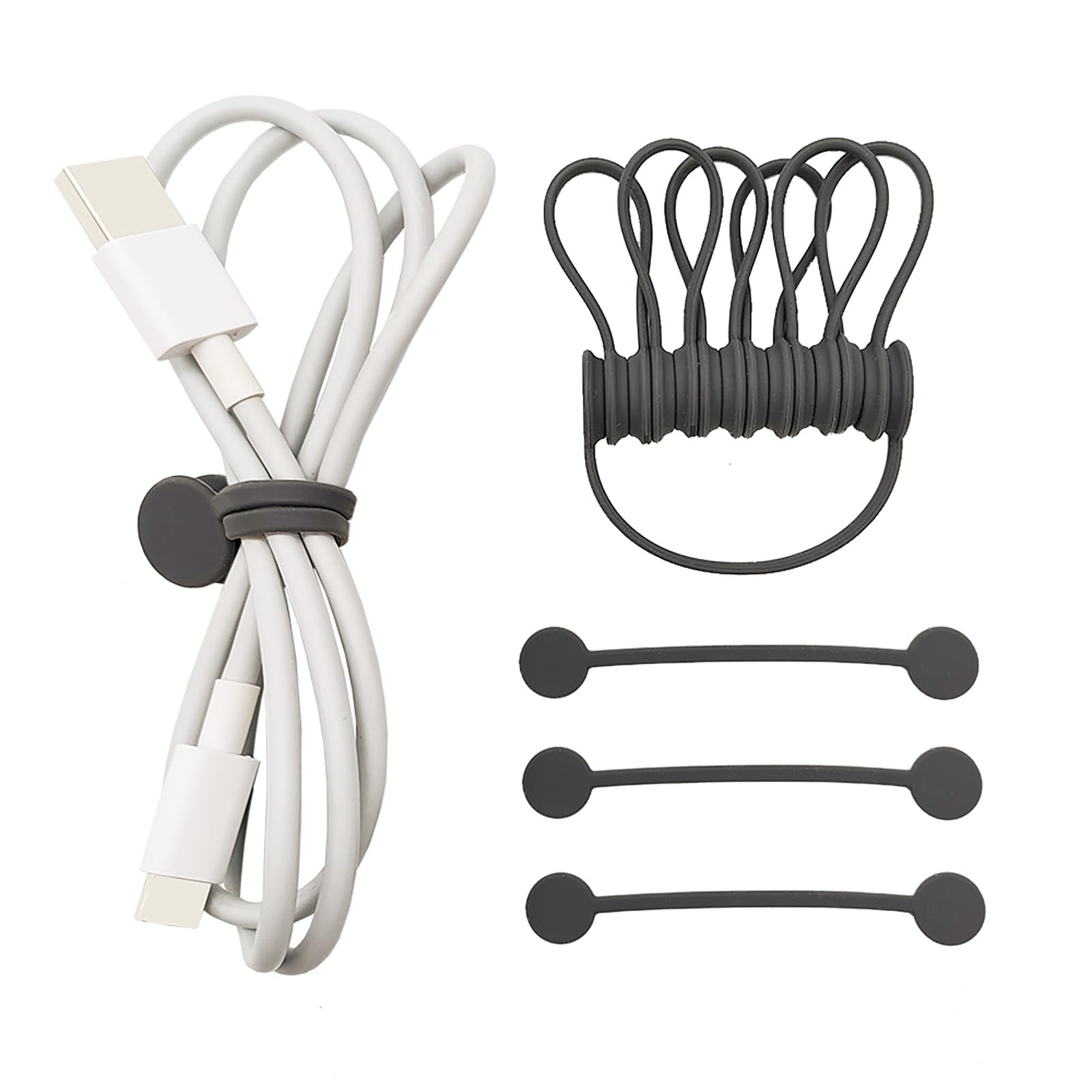 

Koommon Cable New Magnetic Cable Cable for Organizing Earphone USB and Other Cables Clips, Model, 10-Pack, Organizer, Holder, Reusable,