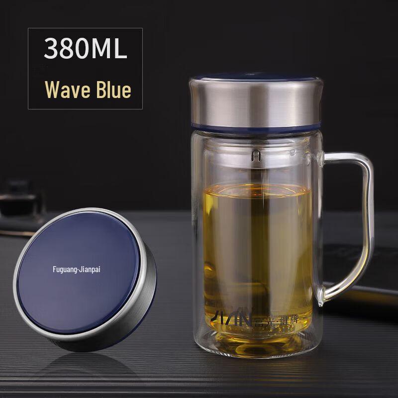 

Fuguang Double-Layer Glass Teacup with Handle