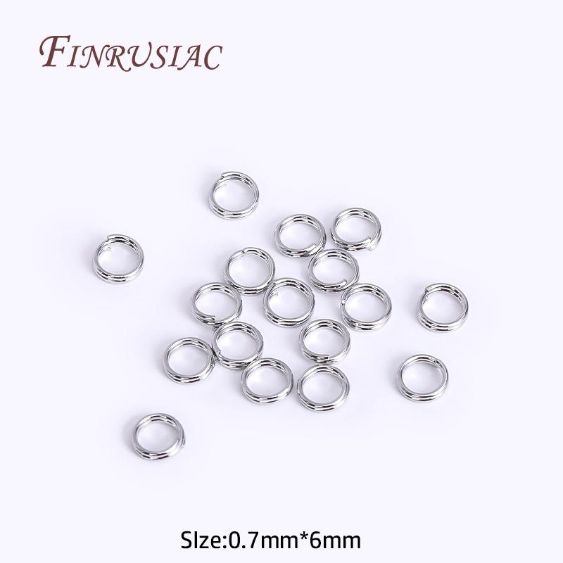 100Pcs/lot Wholesale 18K Gold Plated Open Jump Ring, Brass Double Loops Split Rings Connectors For DIY Key Chain Jewelry Making