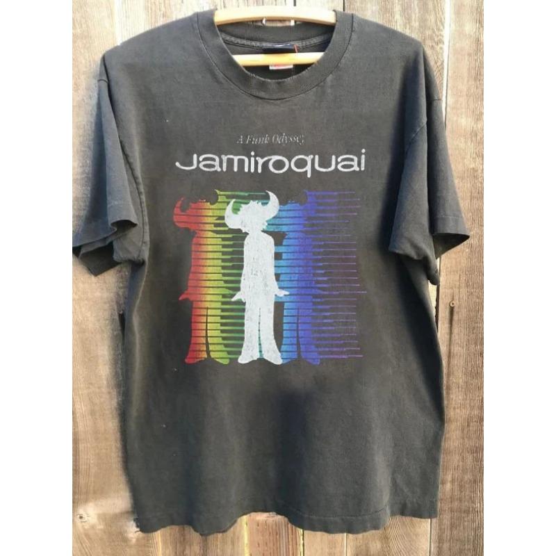 Retro Jamiroquai Tour Pattern Basic Women s Summer New Casual Unisex Casual Fashion T-shirt S