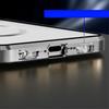 Magnetic Dual Glass MagSafe Case for iPhone 15 Pro Max, Silver