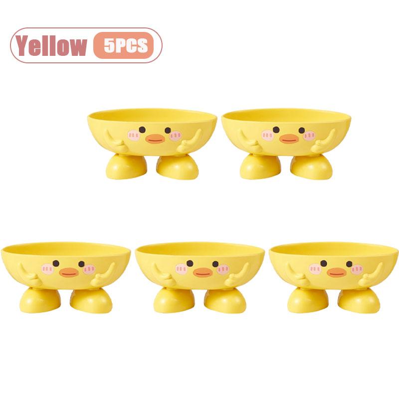 Cute Yellow Duck Soap Dish Creative Soap Holder for Bathroom Durable Plastic Shower Organizer Fun Gift for Bath Accessories