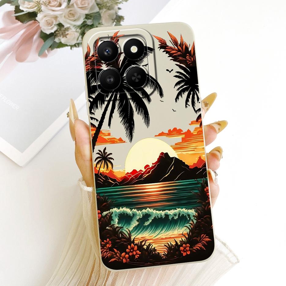 Etui For Honor 400 Smart 5G LGN-NX1 Urocze Śmieszne Kreskówkowe Pokrowiec Odporne na Wstrząsy Etui na Telefon Dla Honor X7d 4G HonorX7d 5G Miękkie Pokrowce Torby