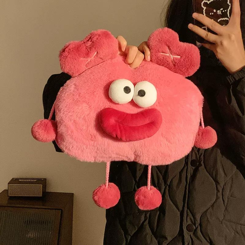 Hot Water Bottle 2025 New Model, Rechargeable, Explosion-Proof, Thickened, Cute Dog Plush, Water-Filled, Can Be Inserted Into Hands