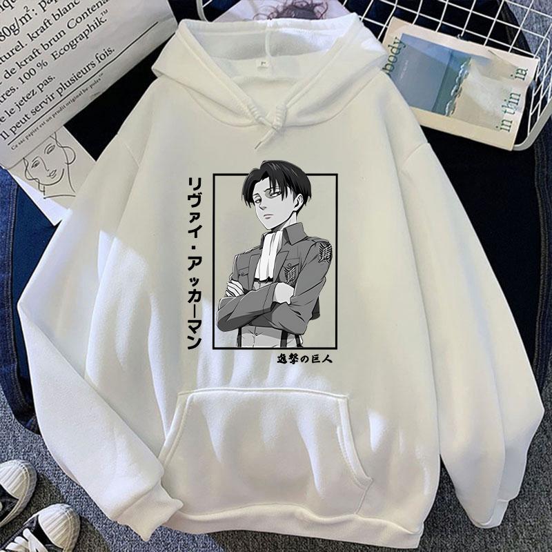 New Fashion Anime Levi Ackerman Printing Hoodies Unisex Autumn And Winter Sweatshirt Sports Loose Hoodie Casual Tops