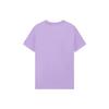 Li Ning Sports Trend Series Solid Color Logo Pendant Round Neck Short Sleeve T-Shirt Women Tops Purple AHSS710-3