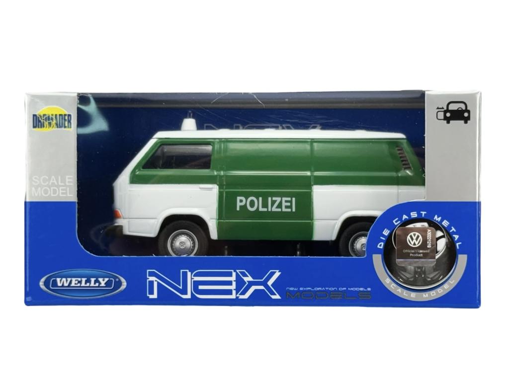 WELLY VW VOLKSWAGEN T3 VAN POLICE 1:34 43687