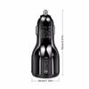 QC3.0 PD USB Car Charger Universal 3.1A Quick Fast Charging Car Adapter Socket Cigarette Lighter 12V-32V for Mobile Cell Phone