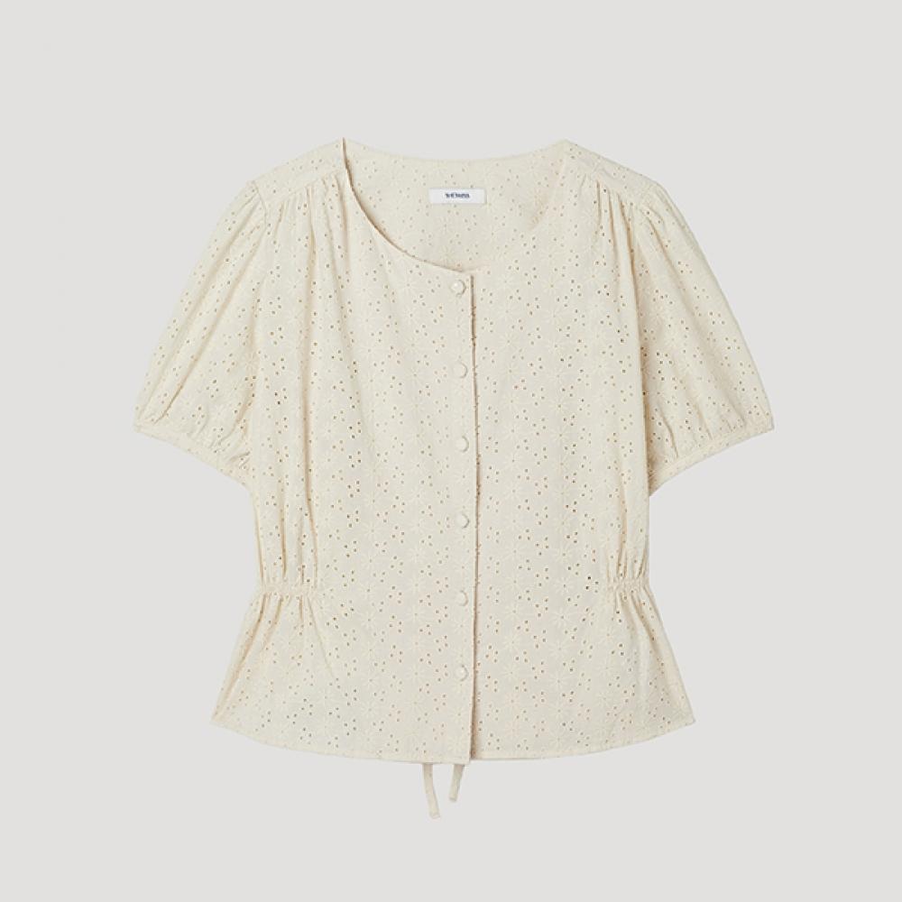 

[She S miSS] Shirring Strap Short Sleeve blouSe Swwblp22100 Lb light beige/55