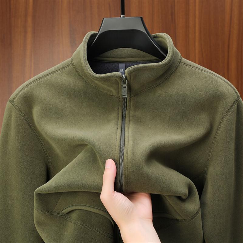 

Men s Thickened Double-Sided Fleece Stand Collar Jacket for Autumn/Winter M (Suggested 90-120 jin)