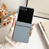 Z Flip7 FE Dopamine Candy Color Matte Phone Case for Samsung Galaxy Z Flip 7 6 5 Flip 4 3 5G Hinge Protective Hard Back Cover
