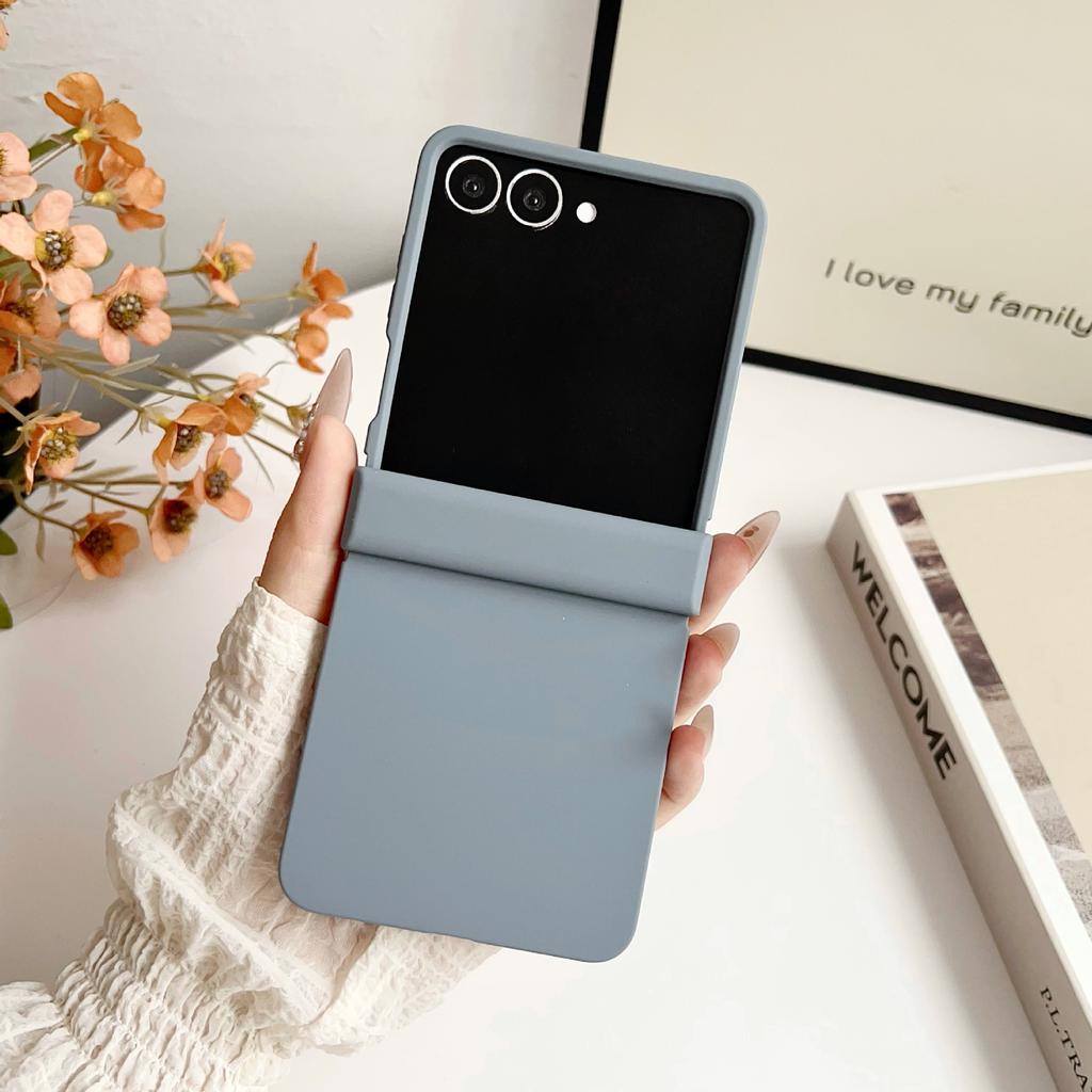Z Flip7 FE Dopamine Candy Color Matte Phone Case for Samsung Galaxy Z Flip 7 6 5 Flip 4 3 5G Hinge Protective Hard Back Cover