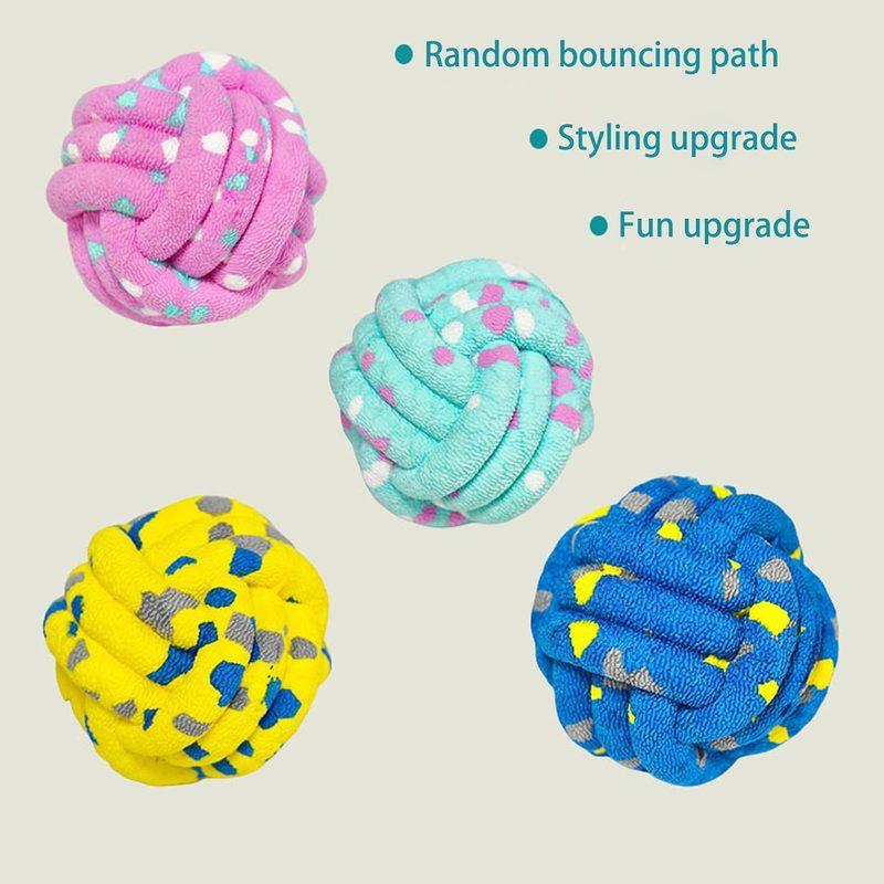 7.5cm Bouncing Chewing Ball for Dog Cats Teeth Cleaning Toy for Pet Interaction Fetching Game Play