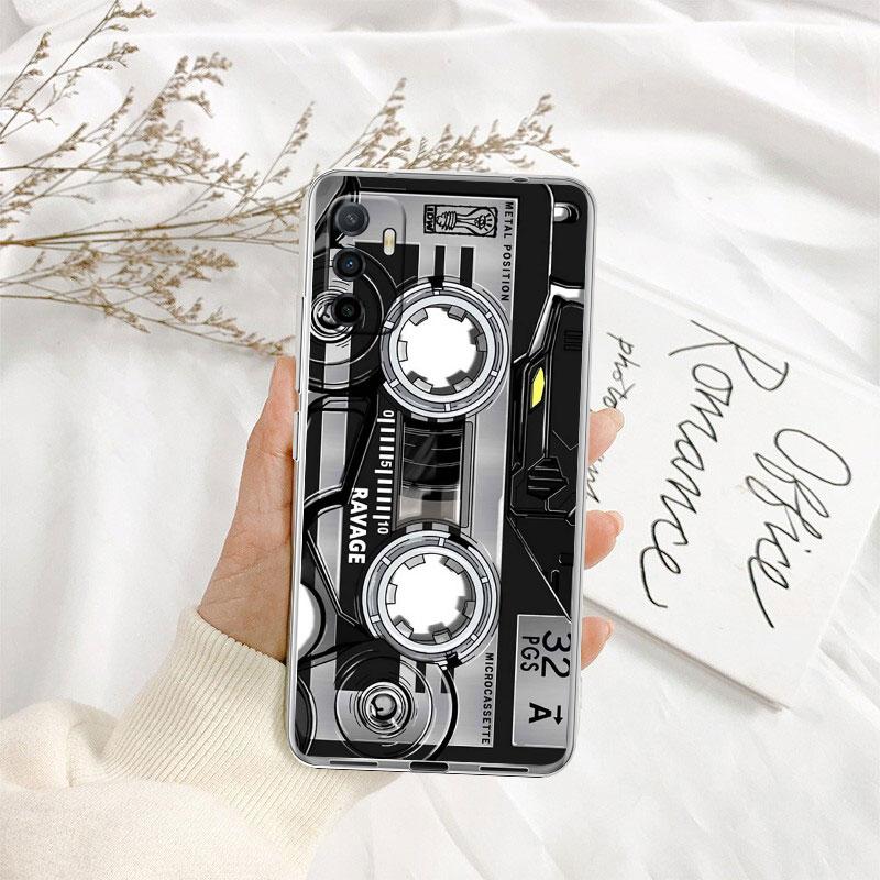 Cassette Vintage Boombox Tape Transparent Phone Case for Motorola Moto Edge 20 30 40 50 S30 Fusion Ultra Pro Neo Lite + G200 G23