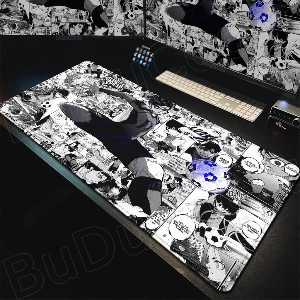 Isagi Yoichi Antypoślizgowa Gumowa Podkładka pod Mysz do Laptopa Gorące Anime Blue Lock Duża Gamingowa Biurowa Rozszerzona Mata na Biurko Akcesoria PC