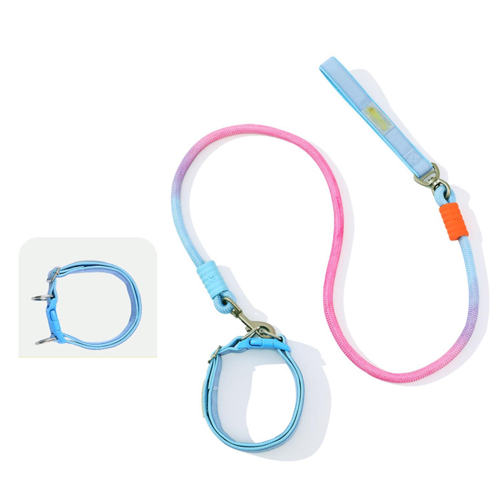 

Pet Leash with Gradient Color, Multi,Functional Dog & Collar, Explosion,Proof Leash for Safe Walking & Outdoor Activities One Size