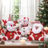 Santa Claus Snowman Elk Doll Children Xmas Gift Xmas Tree Plush Ornaments Home Chirstmas Decorations Party New Year Navidad 2025
