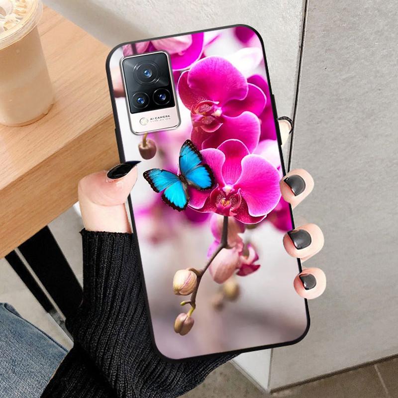 For Vivo V21 5G Case V2050 Silicone Soft Protective TPU Funda Cases for Vivo V21 4G Back Cover Bumper for VivoV21 V 21 5G V21E