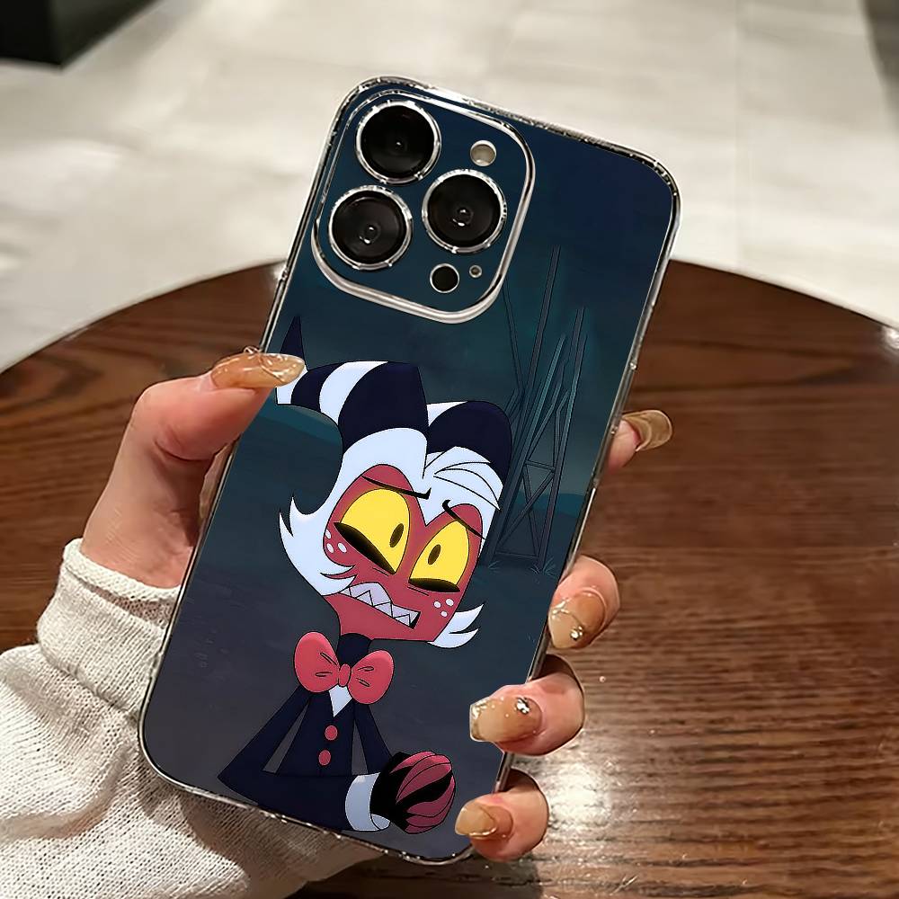 Helluva Boss Moxxie-e Phone Case For iPhone 17 16 15 14 13 12 11 Mini Pro Max Plus Transparent Cover