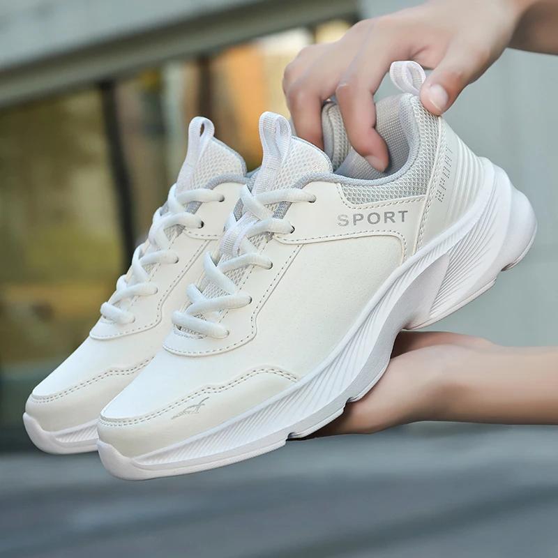 Women's Lightweight Sports Shoes Fashionable Trendy Breathable Classic Walking Shoes Comfortable Soft Soled Casual Single Shoes