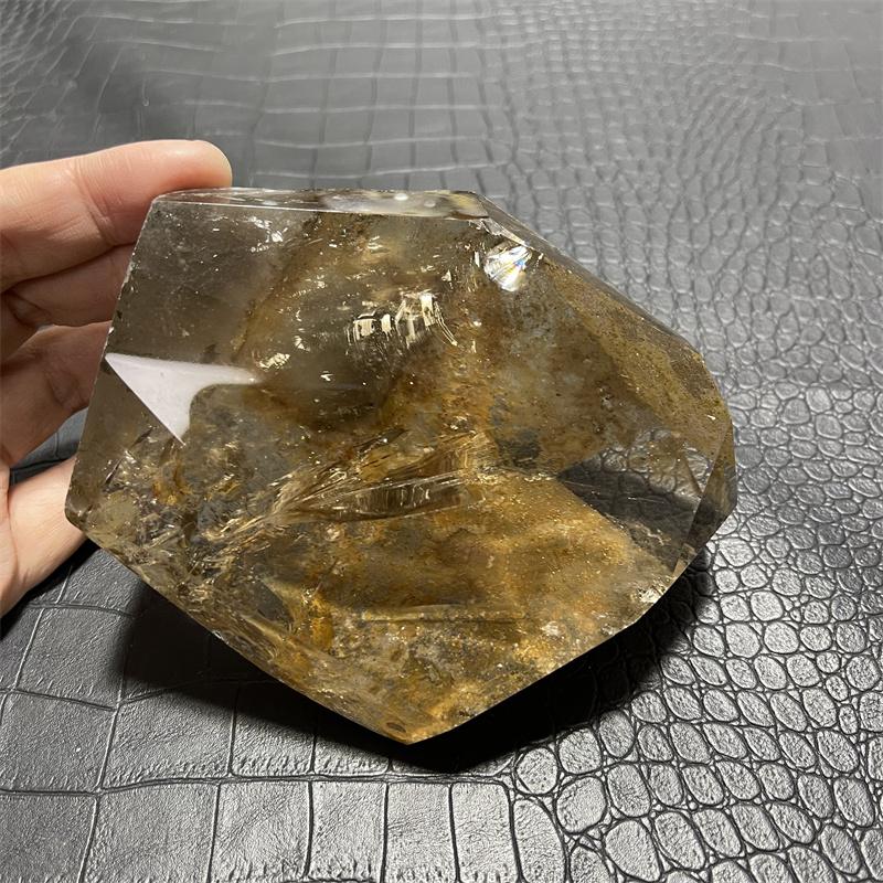 725g Rainbow Clear Lemurian Seed Quartz Natural Point Cluster Crystal Rough Healing