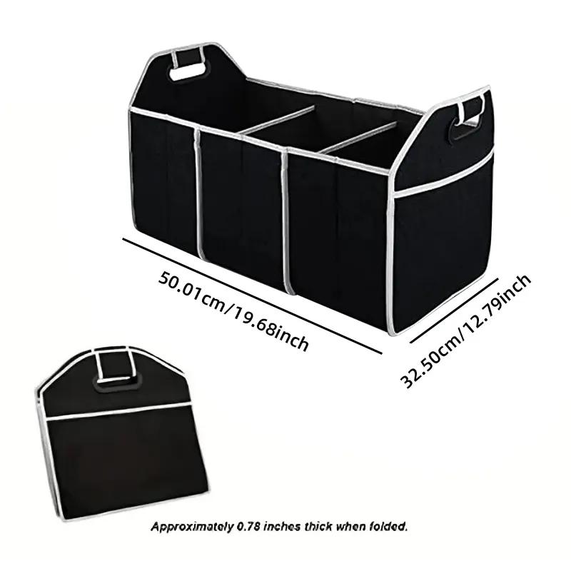 1 Piece Car Trunk Organizer, Foldable Trunk , Waterproof Bag, Large Capacity Trunk Box, Universal Version чёрный