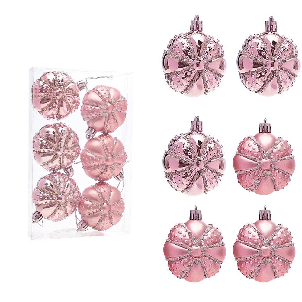 Pink Xmas Tree Hanging Ornaments Pinecone Merry Christmas Decor Party Favors