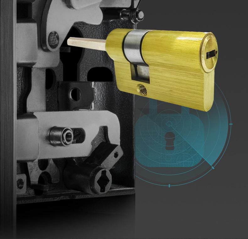 Tuya One-Grip Smart Lock: Fingerprint & Password Home Entrance Security