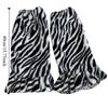 Soft Leopard Print Winter Leg Warmers Dot Stripe Pleated Furry Leg Warmers Kawaii Lolita JK Plush Leg Coverings Accessories