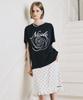 Nigaennikol Nicole Rose Sleeve Top_Navy White