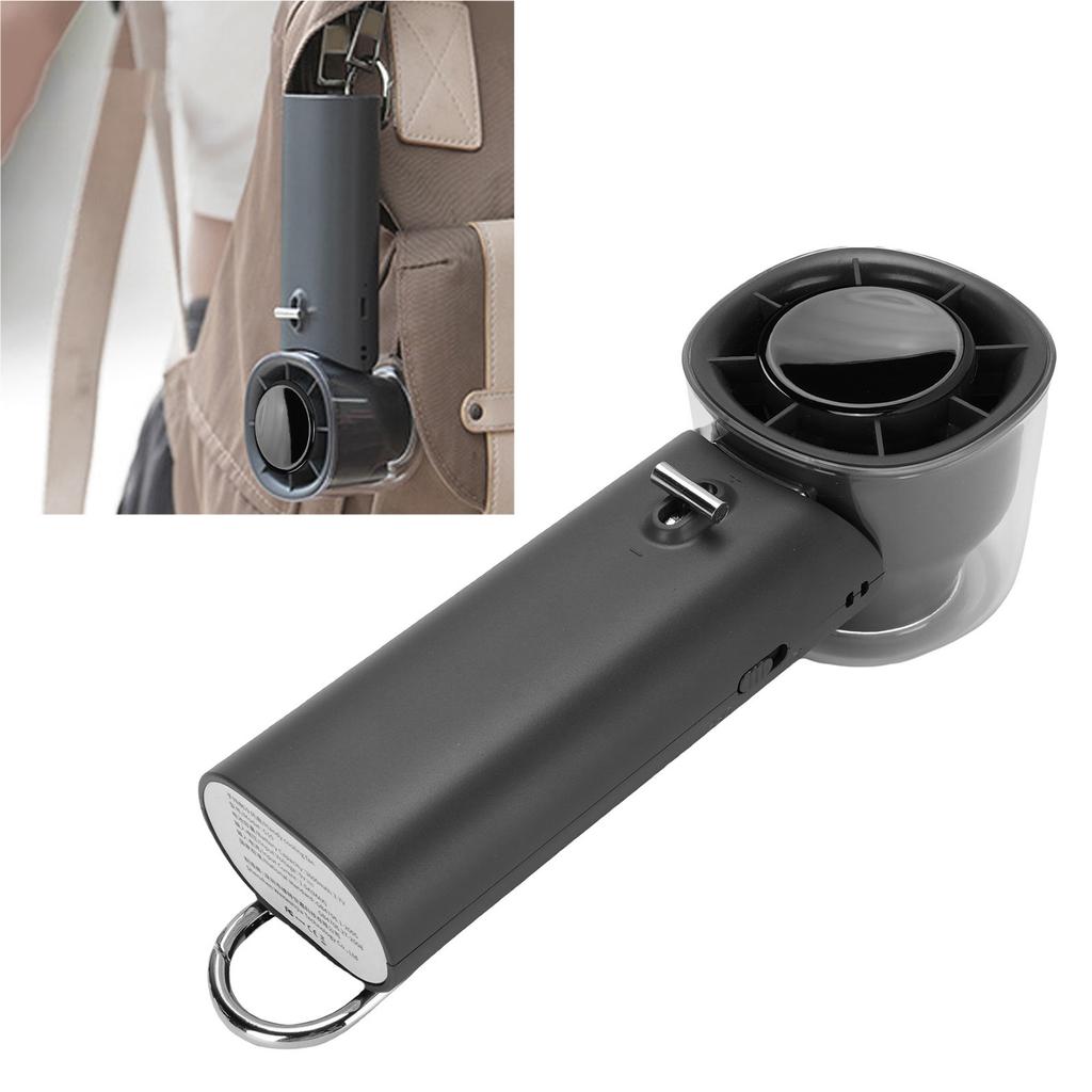 Portable Handheld Fan Quiet 3600mAh Rechargeable Battery Operated 128 Speed     Travel Fan for Camping Beach Outdoor Indoor 2.36x2.19x6.38in