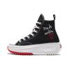 Run Star Hike Canvas Casual Non-Slip Abrasion Resistant High-Top Board Shoes Unisex Black & White