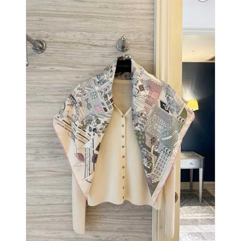 NINA SOLOR Heavy Twill Silk Scarf