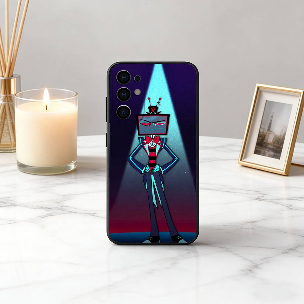 

Cool H-Hazbin H-Hotel Villain Vox-S Phone Case For Samsung S25,S24,S21,S22,S23,S30,Ultra,S20,Plus,Fe,Soft Silicone Black Cover Samsung S24