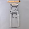 Waterproof Oil-Proof TPU Sleeveless Kitchen Apron with Multi-Pocket Storage, Simple and Stylish Design, Customizable.