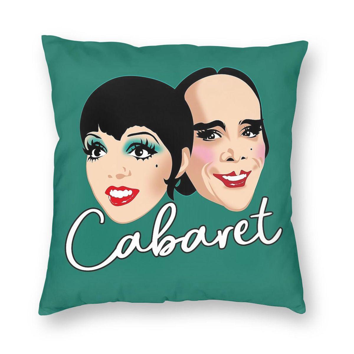 Cabaret Liza Minnelli Joel Grey Square Pillowcase Polyester Linen Velvet Printed Decorative Throw Pillow Case Home Cushion Cover Peach skin 18*18(CM)-1Pcs