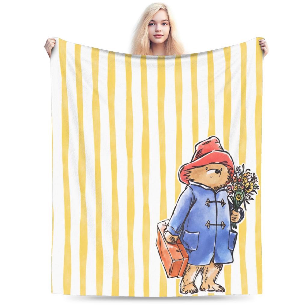 Großbritannien Paddington Super Warme Decke Braunbär Kinder Plüsch Überwurf Neuheit Outdoor Flanell Bettbezug Sofa Bettdecke