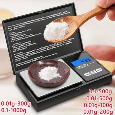 Mini báscula electrónica de acero inoxidable, báscula Digital de bolsillo, báscula de peso con gramos de oro, báscula de bolsillo portátil, joyería