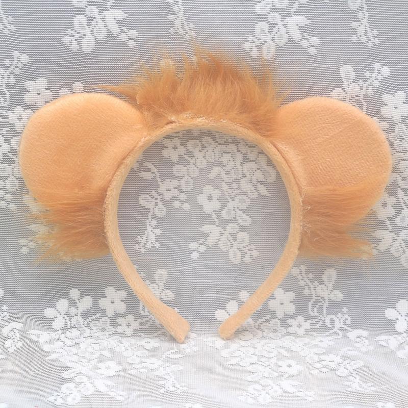 Plush Cartoon Animal Ears Headband Gloves Bow Tail Tutu Lion Costume Birthday Party Christmas Halloween Cosplay Costume