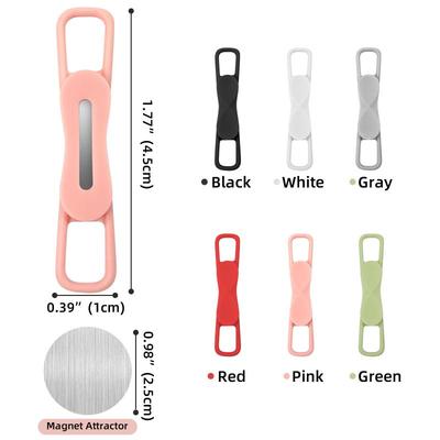 2/3/6 Adet Manyetik Çok Fonksiyonlu Silikon Ayarlanabilir Kalem Standı Tablet Sabit Dokunmatik Kalem Klipsleri Ofis Aksesuarları Düzenleyici İçin