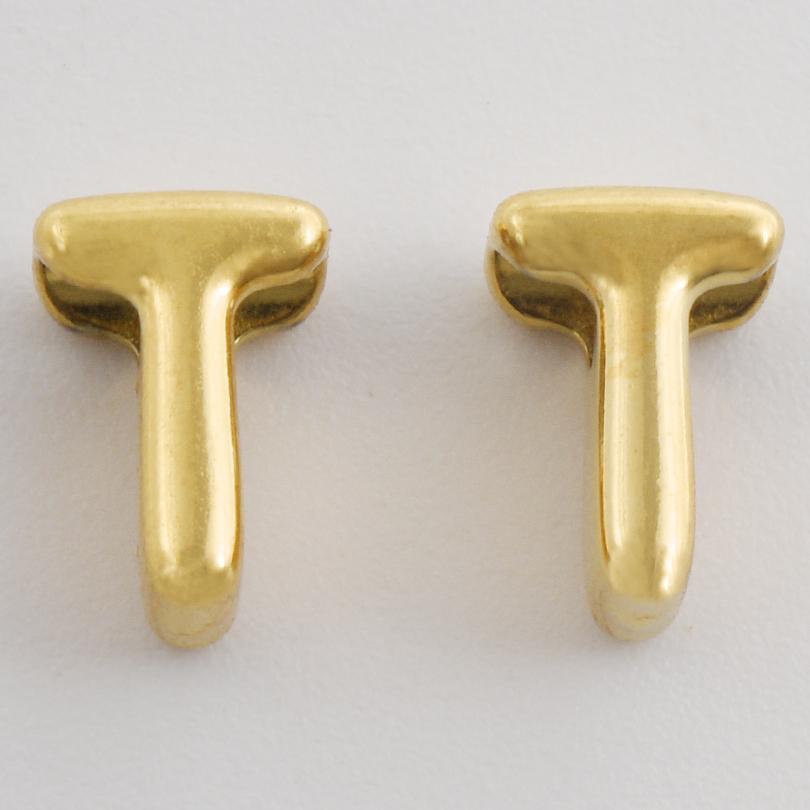 3/6pcs Real Gold Plated A-Z Stainless Steel Beads For Jewelry Making Supplies 2mm Hole Spacer/Loose Bead DIY Handmade Materials