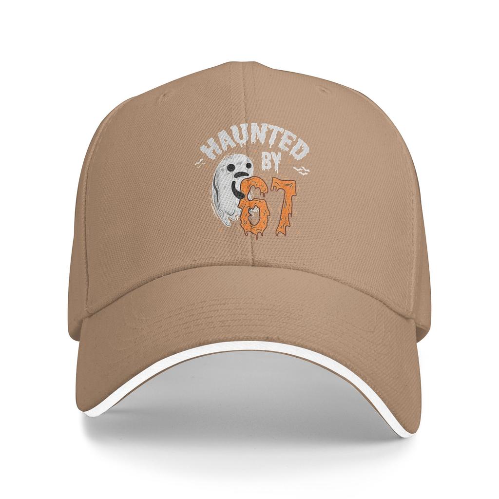 Haunted By 67 Meme Halloween Spooky Sun Baseball Cap Spring Couple Women   Trucker Hat Fitted Retro Outdoor Sports Baseball Caps